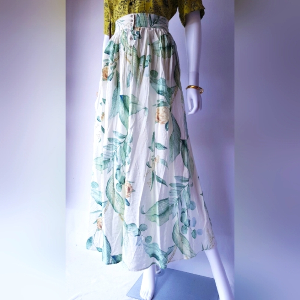 H&M Tropical Long Skirt 🌴🌴🌴